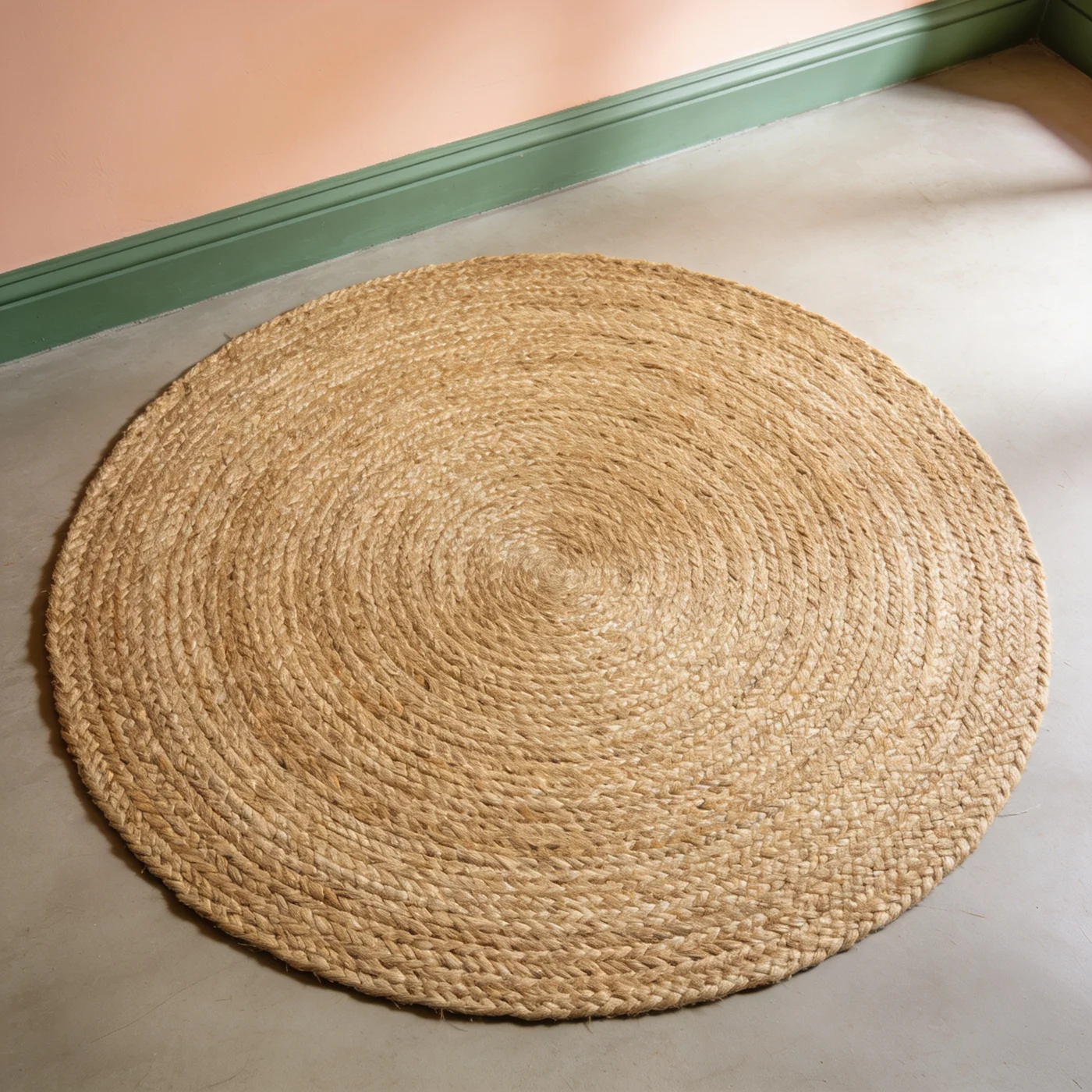 Orbit braided rug — Natural
