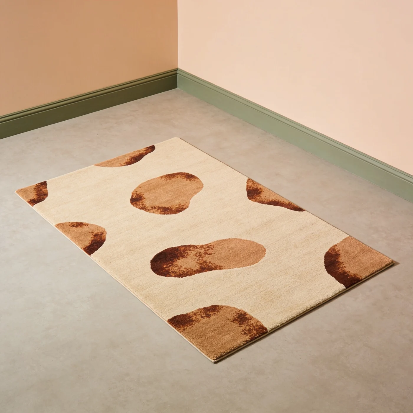 Drift tufted rug — Oat / clay